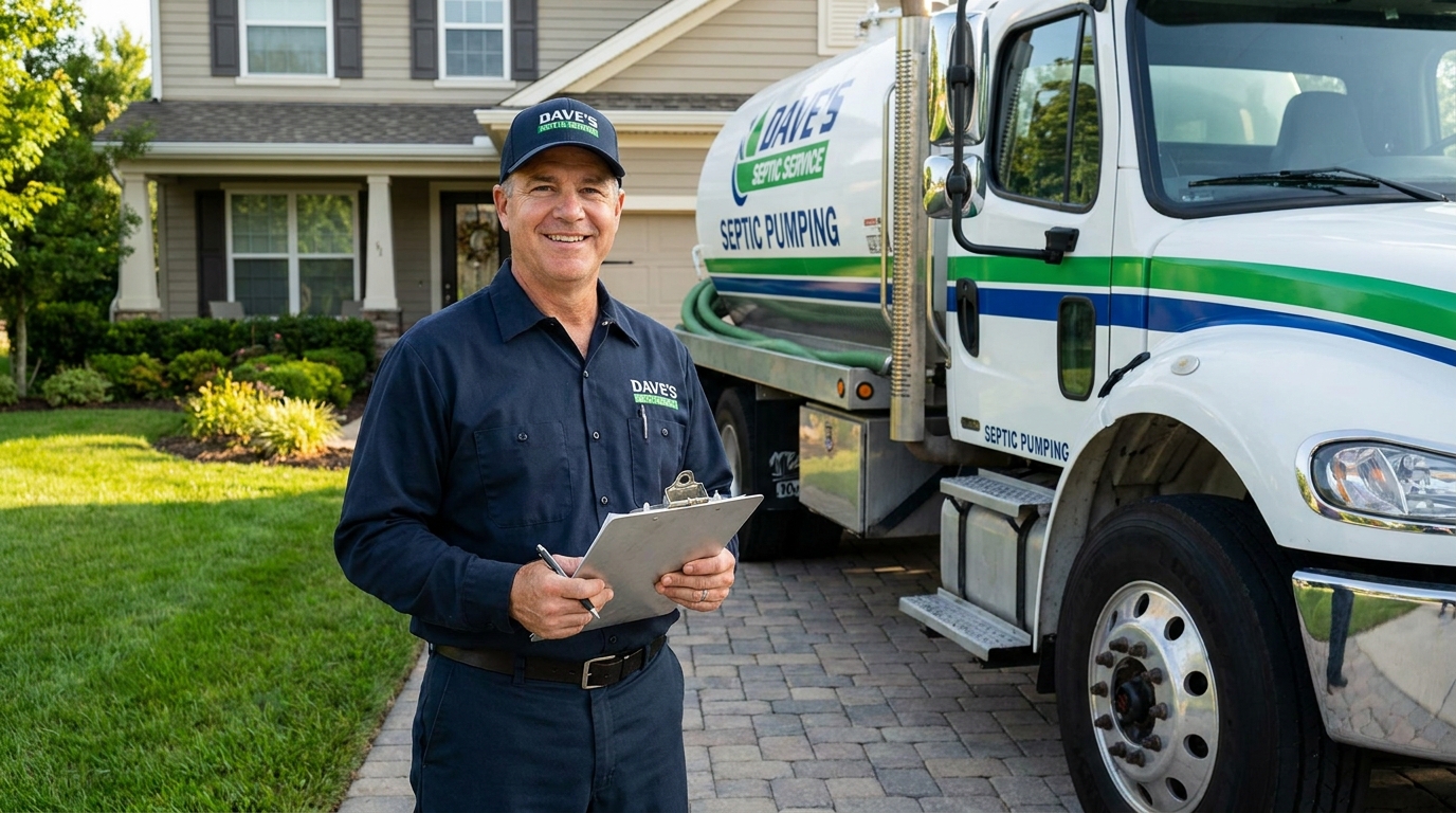 Professional septic service technician ready to help in Lakeland